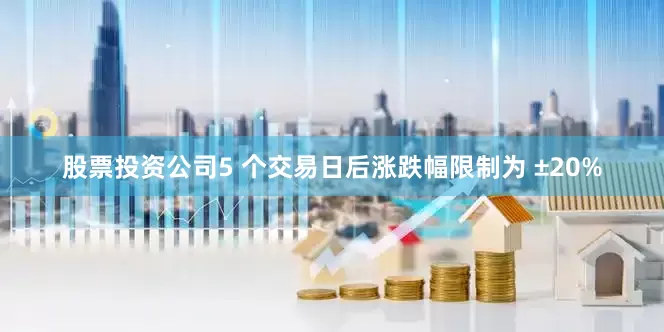 股票投资公司5 个交易日后涨跌幅限制为 ±20%